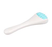 ULTECHNOVO Dispositivo Massaggiatore Occhi e Viso Rullo Portatile in Silicone Blu, Strumento Multifunzionale per Cura della Pelle e Assorbimento Crema Contorno Occhi, per Massaggio Facciale