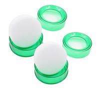 ULTECHNOVO Dispositivo Umidificante per Dita 2 Pezzi Spugna Trasparente Verde per Contare Denaro in Ufficio, Umidificatore per Timbri e Gestione Contanti, Accessorio per Finanza e Attività