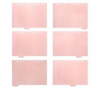 ULTECHNOVO Divisori per Quaderni ad Anelli Rosa 6 Pezzi in Pp Design Creativo per Presentazioni e Ricerca, Comodi Divisori per Indici Professionali