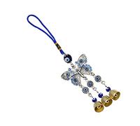 ULTECHNOVO Evil Eye Car Pendant Decor Zinc Alloy con Farfalle Ciondolo Appeso per Specchietto Retrovisore Auto Unico e Raffinato per Auto Casa e Ufficio