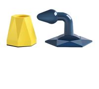 ULTECHNOVO Fermaporta in Silicone Antiforatura Ventosa Forte per Pavimenti Set 4 Pezzi Protezione Sicurezza e Animali Adatto a Legno Cemento e Piastrelle Ferramenta per Mobili Senza