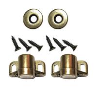 ULTECHNOVO Fermaporta Magnetico Invisibile 2 Set in Lega di Zinco Coffee | Forma Mini, Forza Elevata, Solido e Poco Deformabile, per Ufficio e Hotel, Adatto a Anziani