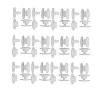 ULTECHNOVO Fibbia di Fissaggio Monouso per Maschera Protettiva in Resina Bianca Bottoni a Pressione Elastici 100 Paia Accessori per Mascherine e Fai da Te