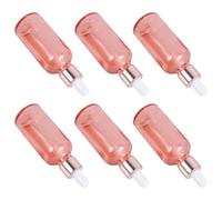 ULTECHNOVO Flacone Contagocce per Profumo 50 Ml Oro Rosa 6 Pezzi Bottiglie Ricaricabili Compatte Contagocce per Oli Essenziali Adatte per Viaggi e Uso Quotidiano