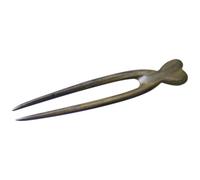 ULTECHNOVO Forchetta per Chioma in Legno Verde a Forma di U, Accessorio Classico per Donna, per Chignon e Diverse Occasioni