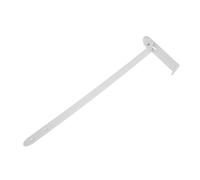 ULTECHNOVO Gancio in Ferro Bianco per Pannello Forato da Appendere Dietro Porta, Multiuso e Salvaspazio, Design Moderno per Cucina e Ufficio