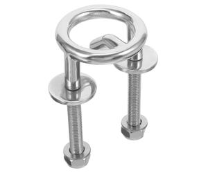 ULTECHNOVO Gancio per Sci Acquatico in Acciaio Inox Marino 62mm per Barre di Traino Barche e Pontoni, Accessorio per Montaggio Traverse Imbarcazioni, Ferramenta per Sport Acquatici