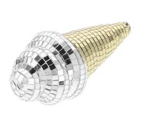ULTECHNOVO Gelato a Palla da Discoteca Decorazione Estiva per Dessert Gelato Arredamento da Discoteca a Specchio Piccola Palla da Discoteca Decorazioni con Palline Glitterate Argento Schiuma
