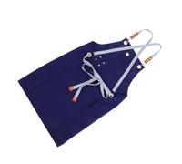 ULTECHNOVO Grembiule in Leggera con Tasche Ampie Resistente Schizzi Dacqua e Olio Unisex per Chef Barbecue e Lavori Blu Scuro