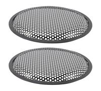 ULTECHNOVO Griglia per Altoparlante da 8 Pollici in Ferro Nero 2 Pezzi Protezione per Subwoofer e Casse Audio per Auto Contro Impatti e Corpi Estranei Stili multipli
