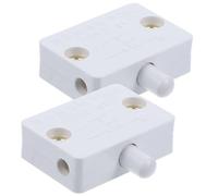 ULTECHNOVO Interruttore Contatto per Porta Bianco 2 Pezzi in Plastico per Armadio e Cucina Controlla Luce Automatica per Luci Armadio e Cucina