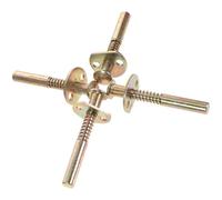 ULTECHNOVO Kit 4 Spring Loaded Locking Pin per Culla, Perno Dello Stantuffo in Ferro, Sostituzione Fermo Zanzariera per Letti Ragazzo Ragazza e Mobili