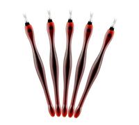 ULTECHNOVO Kit 40 Pezzi Strumenti per Manicure in Acciaio Resistenti 11 CM Spingi Cuticole e Taglia Cuticole Impugnatura Antiscivolo per Rimozione Pelle Morta e Calli Uso Professionale e