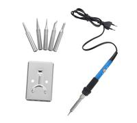ULTECHNOVO Kit Saldatore Elettronico Con Temperatura Regolabile Set Di Punte Intercambiabili e Supporto Strumenti Resistenti Per Microelettronica e Stagnatura Professionale