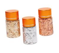 ULTECHNOVO Lamina D'oro per Unghie Adesivo per Lamina per Nail Art Lamine Glitterate per Manicure Flacone