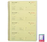 ULTECHNOVO Libro delle Ricevute di Pagamento Multifunzione per Piccole Imprese, Libretto delle Ricevute Compatto in Carta Resistente, Registro Ordini per Negozi, Saloni e Uffici, Formato