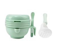 ULTECHNOVO Manuale Per Pappa Svezzamento Ciotola Multifunzione Per Alimenti Per Mesi Con Cucchiaio e Pestello Per Frullare Triturare e Filtrare Pasti Nutrienti