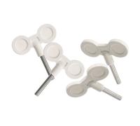 ULTECHNOVO Meccanismo per Carillon a Carica con Manopola a Farfalla in Metallo, Set 4 Pezzi con Barra a t da 27mm, Accessori per Fai da Te e Riparazione Carillon Decorativi per Casa e Regali