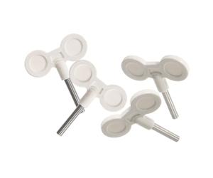 ULTECHNOVO Meccanismo per Carillon a Carica con Manopola a Farfalla in Metallo, Set 4 Pezzi con Barra a t da 27mm, Accessori per Fai da Te e Riparazione Carillon Decorativi per Casa e Regali