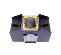 ULTECHNOVO Mescolatore Automatico di Carte per Poker e Texas Hold'em Nero | Plastica, Funzionamento a Pulsante, Fino a 4 Volte, Batterie C Non Incluse