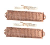 ULTECHNOVO Mezuzah Ebraica per Porta 2 Pezzi in Metallo Artigianato Religioso Decorativo per La Decorazione delle Finestre di Casa