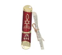 ULTECHNOVO Mezuzah Pergamena per Decorazione Religiosa Ebraica Resistente all Uso Lungo Termine Facile Installazione