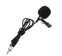 ULTECHNOVO Microfono Lavalier Nero con Clip, Alta Sensibilità e Compatibilità Ampia per PC e Apparecchi di Registrazione, per Insegnanti e Podcast in Spazi Affollati