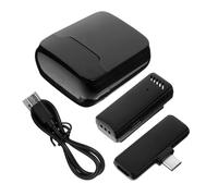 ULTECHNOVO Microfono Lavalier Wireless Batteria a Riduzione Rumore Intelligente per Interviste e Video Brevi su Smartphone e Laptop