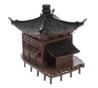 ULTECHNOVO Miniatura Padiglione Asiatico per e Giardino Zen Scultura in Plastica Resistente per Micro Paesaggi e Bonsai Decorazione Compatta per Vasche e Limitati