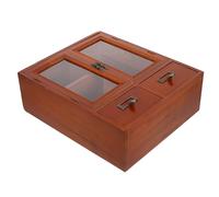 ULTECHNOVO Mobiletto da Muro in Legno Piccolo Vintage, Mobiletto Portaoggetti Compatto da Banco per Soggiorno e Bagno, Armadietto da Muro Rustico per Casa e Ufficio