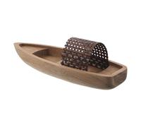 ULTECHNOVO Modellino di Canoa in Legno Rustico Miniatura da Costruire, Dimensioni Compatte e Stile Elegante, per Decorare Spazi di Lavoro e Scaffali