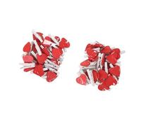 ULTECHNOVO Mollette in Legno a Forma di Cuore Design Unico Mini 20 Pezzi Pesca Clip per Foto e Note Colore Rosso, per Decorare la Cameretta del Ragazzo Ragazza o L'Ufficio