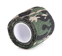 ULTECHNOVO Nastro Protettivo Autoadesivo Mimetico 5cm X 4,5m | Elasticizzato, Multifunzionale, per Caccia e Paintball, Migliora Presa, Riutilizzabile, senza Residui Colore Casuale
