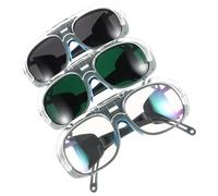 ULTECHNOVO Occhiali Protettivi per Saldatura Lenti Multiple, 3 Paia Resistenti Agli Urti e Comodi da Indossare per Operatori Professionali in Officine e Cantieri