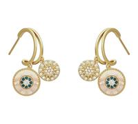 ULTECHNOVO Orecchini a Cerchio Donna in Vero Oro Zirconi, Orecchini Estetici Leggeri e Delicati sulla Pelle, Gioielli per Ragazze Adolescenti e Regalo Elegante per Varie Occasioni