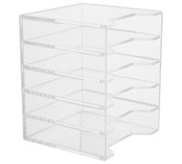 ULTECHNOVO Organizer per Telefono in Acrilico Spesso con Design Chiaro e 5 Scomparti, Porta Cellulare per Ufficio e Riunioni di Gruppo