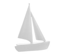 ULTECHNOVO Ornamenti a Vela in Resina Arredamento per la casa Nautico Pirata Barca della ricchezza della Barca a Vela Decoro in Resina Arredamento della Barca a Vela Bianca