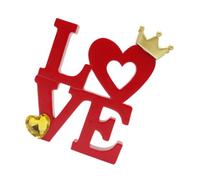ULTECHNOVO Ornamenti di Lettera d'Amore Centrotavola per Feste d'Amore di Lettere d'Amore della Tavola di Rosso Resina