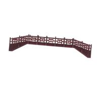 ULTECHNOVO Ornamenti di paesaggi Changqiao accessorio per casa delle bambole Mini ponte di plastica figurine del ponte ad arco in miniatura ponte in miniatura lungo ponte giocattolo Marrone