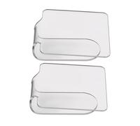 ULTECHNOVO Palette Acriliche per Nail Art e Trucco Set da 2 Pezzi, Palette Cosmetiche Portatili Trasparenti Impugnatura Ergonomica, Riutilizzabili e Facili da Pulire, per Miscelare Colori e Viaggi