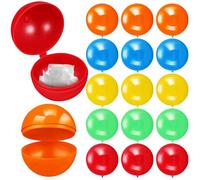 ULTECHNOVO Palline Cave Di Plastica Per Bingo - 50 Palline Di Plastica Colorate - Capsule Da 4 Cm Per Distributori Automatici Per Urne Di Voto Oggetti Di Scena Per Giochi Da Tavolo