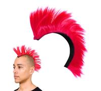 ULTECHNOVO Parrucca per casco da sci, Mohawk, parrucca per capelli irochesi, parrucche divertenti, parrucca per cosplay, casco irochese, da uomo, parrucca appuntita, applicazioni da uomo, filo ad alta