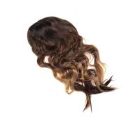 ULTECHNOVO Parrucca Sintetica Lunga Ondulata per Donna Capelli Ricci Medio con Partenza Centrale Resistente al Calore con Rete Traspirante per Cosplay e Uso Quotidiano