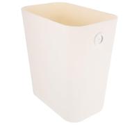 ULTECHNOVO Pattumiera Semplice in PP Beige, per Camera da Letto e Hotel | Design Semplice, Capienza Pratica e Struttura Robusta, Adatta a Cucina, Bagno e Spazi Stretti