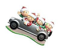 ULTECHNOVO Pendente Natalizio in PVC per con Nome Personalizzato e Auto Decorazione DIY e Festa Natale Addobbo Originale e Allegro per Festivo