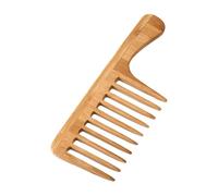 ULTECHNOVO Pettine Effetto Denti e Design Larghi Uomo Chioma Bambù in Grande Testurizzato Dimensione Backcombed, Stile Chic e Aspetto Elegante Acconciature