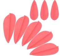 ULTECHNOVO Piume Frecce Arco 20 Pezzi in Plastico Rosso per Aste | Forma Unica, per Aste in Resina, Impiego Pratico nel Tiro Arco, Confezione da 20 Pezzi