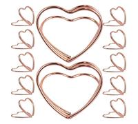 ULTECHNOVO Porta Biglietti da Visita in Metallo da Scrivania a Forma di Cuore 25 Portamemo per per Eventi e Feste di Fidanzamento