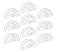 ULTECHNOVO Porta Tovaglioli Trasparente 10 Pezzi in Plastica Bordi Lisci per Uso in Ristorante e Cena