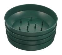 ULTECHNOVO Portafiori 4 Pezzi in Plastica Vassoio Rotondo Porta Spugna, Supporto per Bouquet Freschi e Fiori Secchi, Utilizzabile per Decorazioni Tavolo Compleanno e Feste